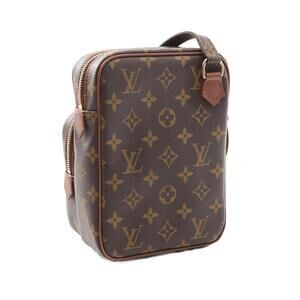 Louis Vuitton Sac de Poche Shoulder Bag Canvas Leather Monogram Brown